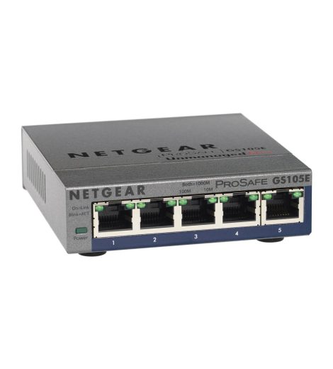 Netgear GS105E - Switch 5 ports 10/100/1000 Mbps Green Ethernet